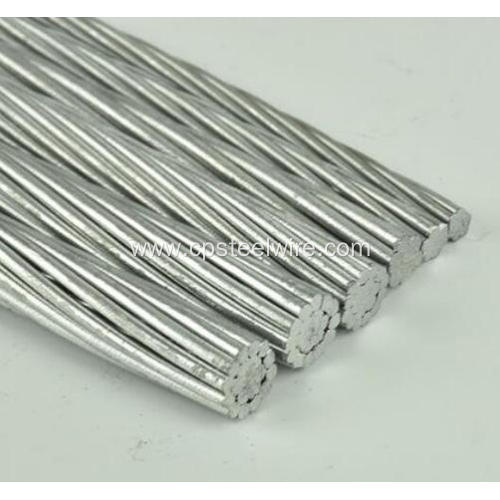ASTM A416 galvanized PC steel strand